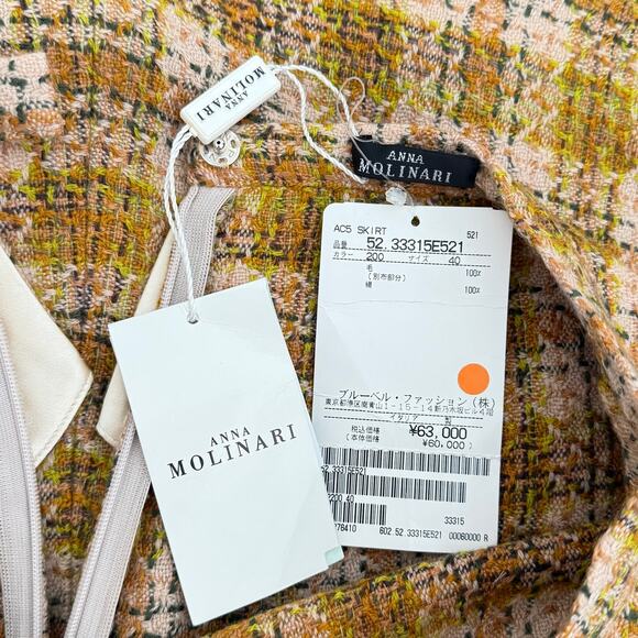 NWT Anna Molinari 2005 Y2K Runway Size Small Plaid Skirt - Picture 9 of 11